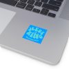 Jesus is King Square Stickers, IndoorOutdoor