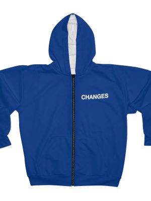 Changes Unisex Zip Hoodie (AOP)