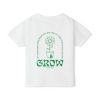 Toddler T‑Shirt — 'Grow' Daisy with Colossians 2:7 Kids Christian Tee