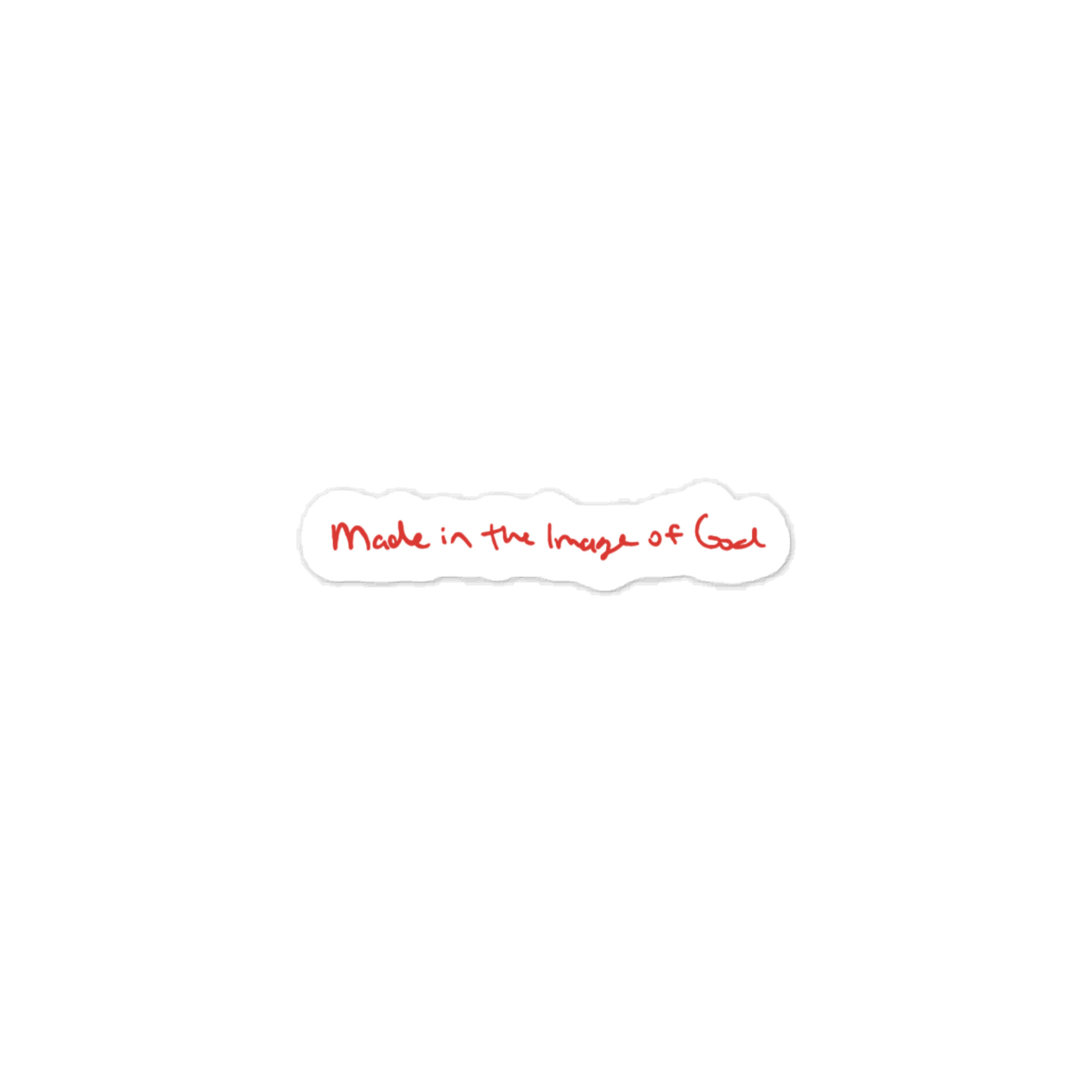 "Made in the Image of God" vinyl decals