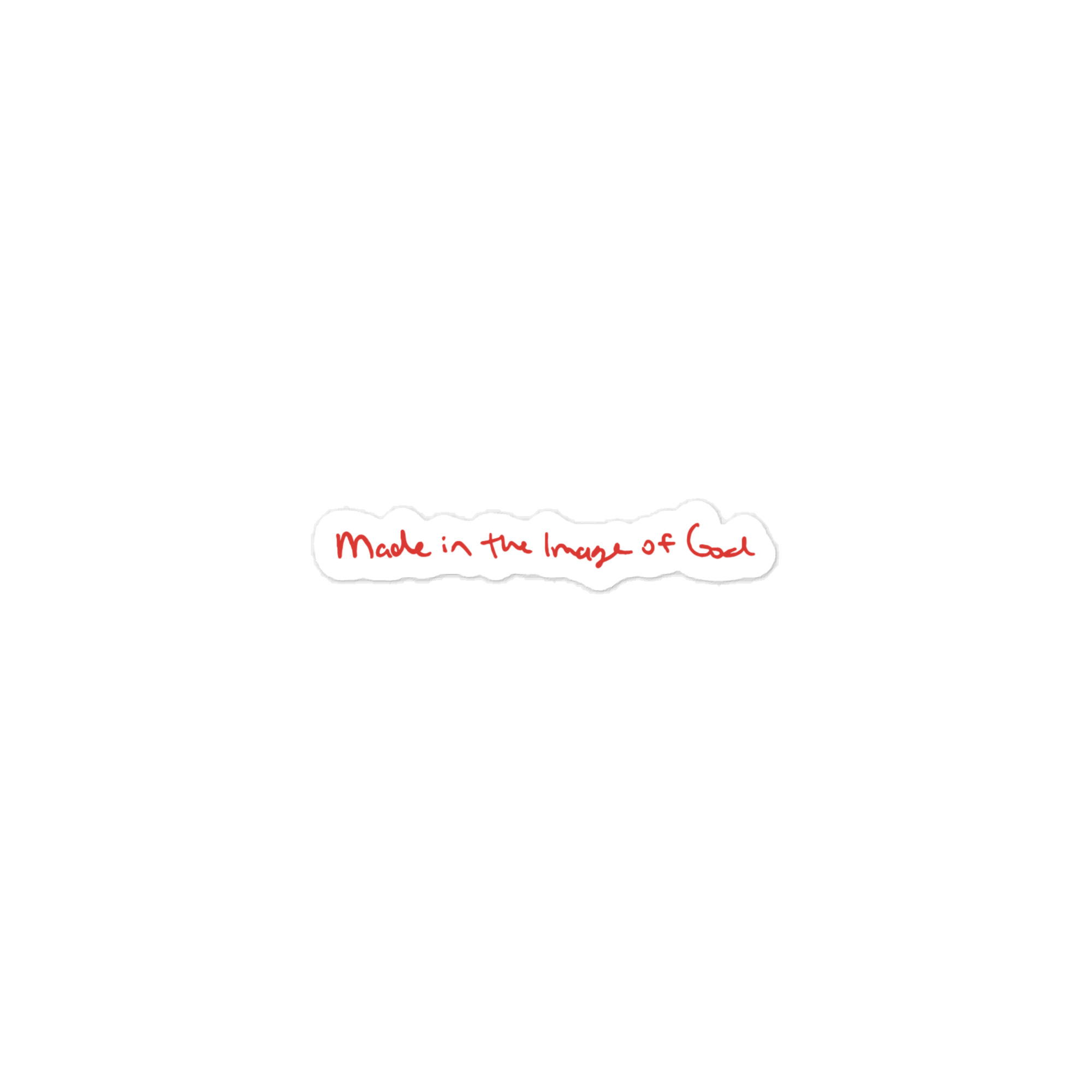 "Made in the Image of God" vinyl decals