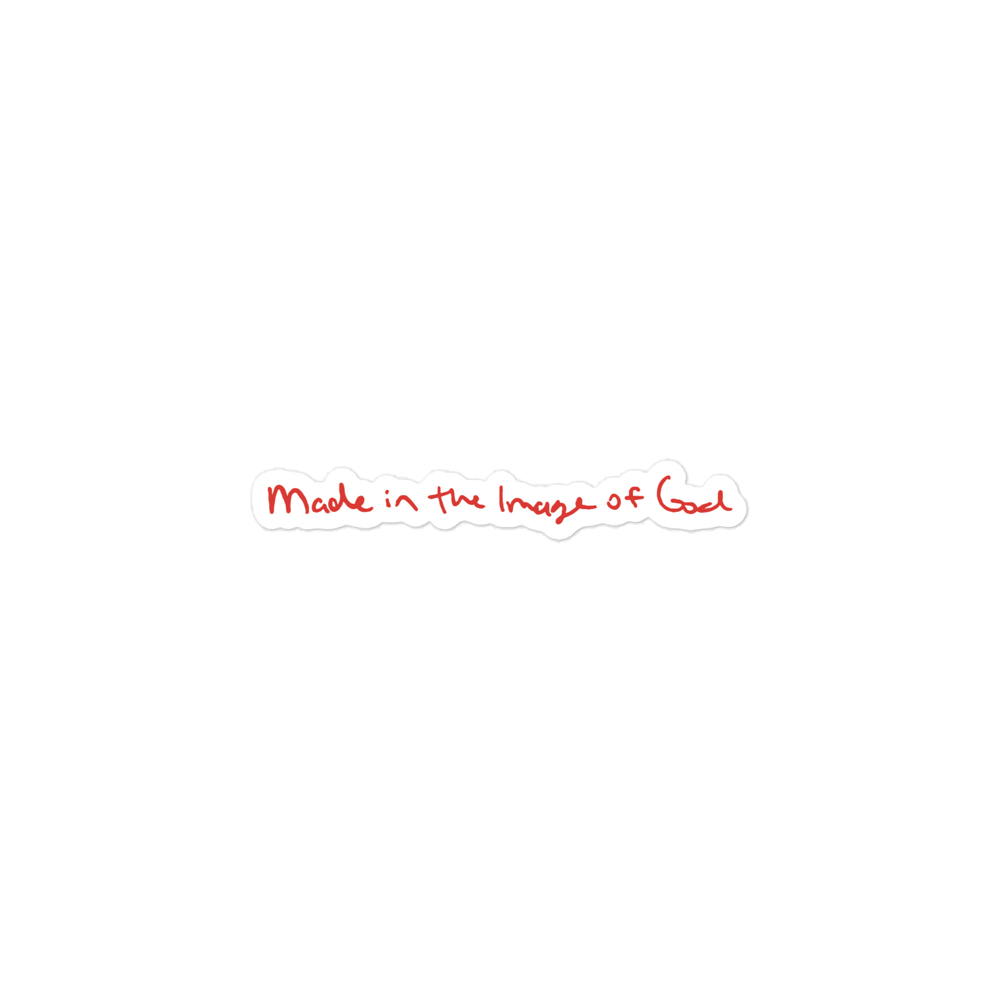 "Made in the Image of God" vinyl decals