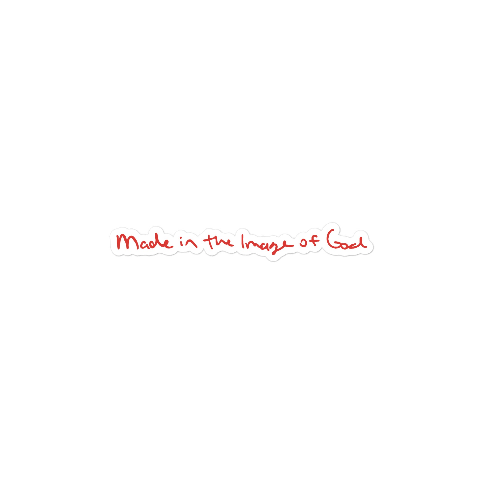 "Made in the Image of God" vinyl decals