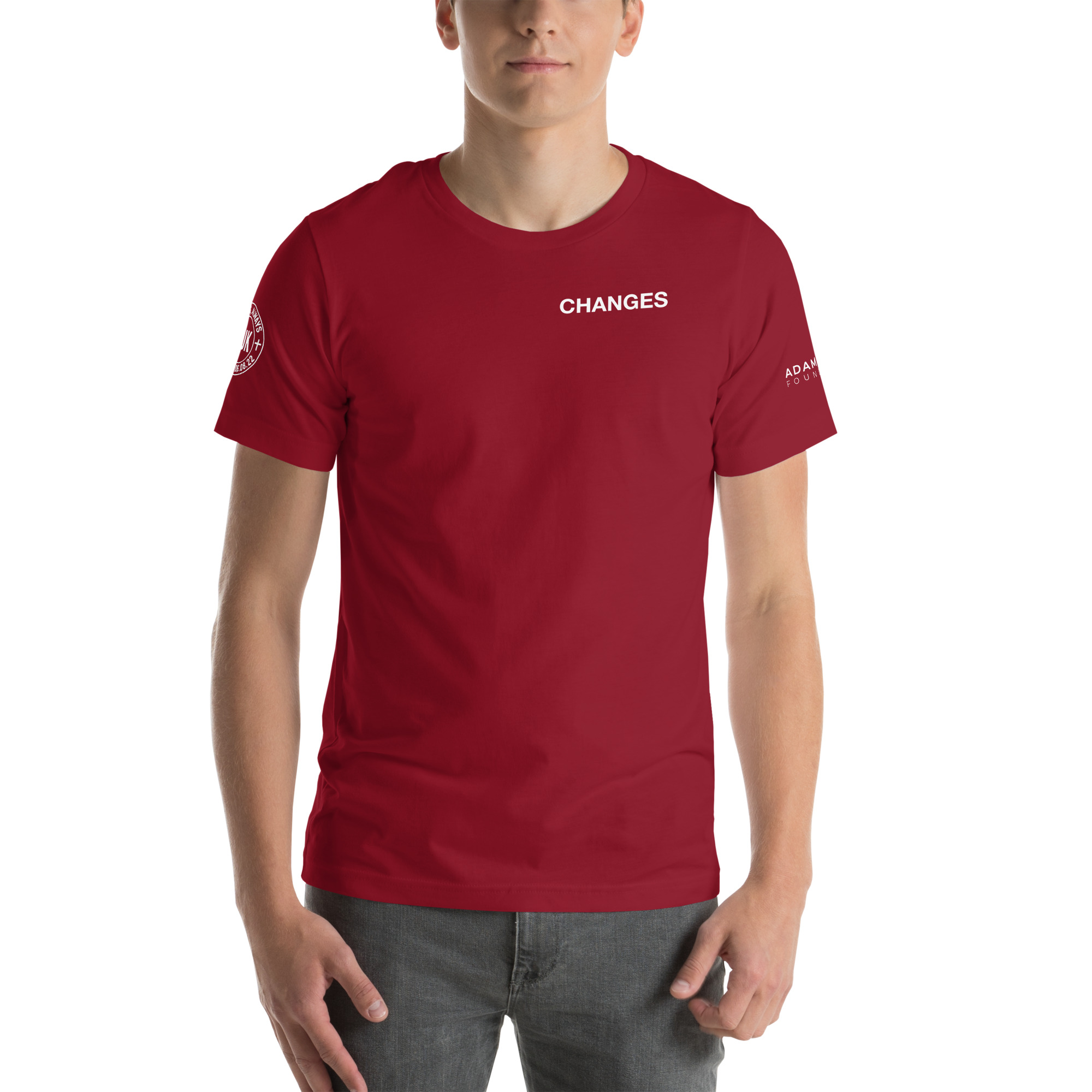 "Jesus Changes Everything" Unisex t-shirt - Cardinal Red