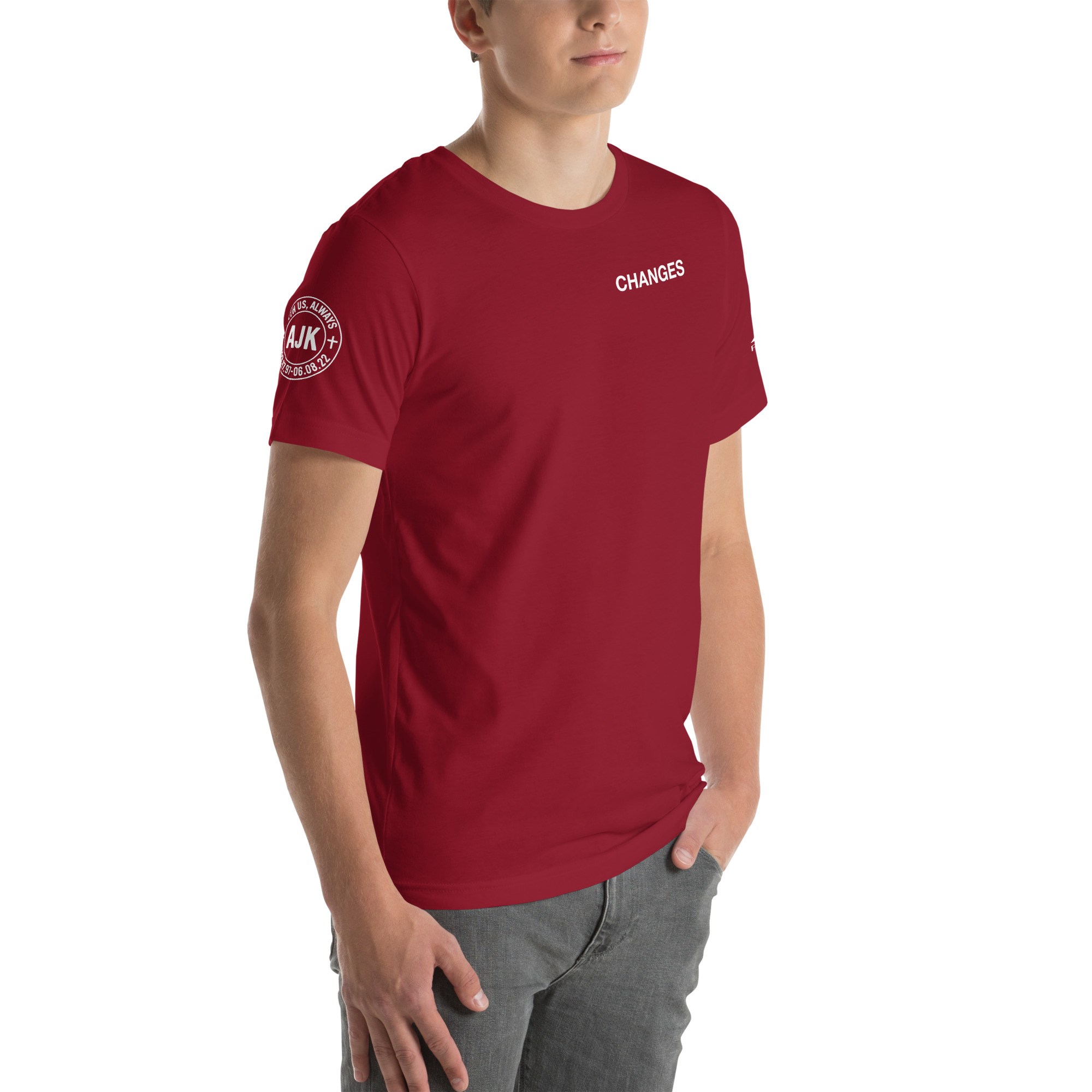 "Jesus Changes Everything" Unisex t-shirt - Cardinal Red