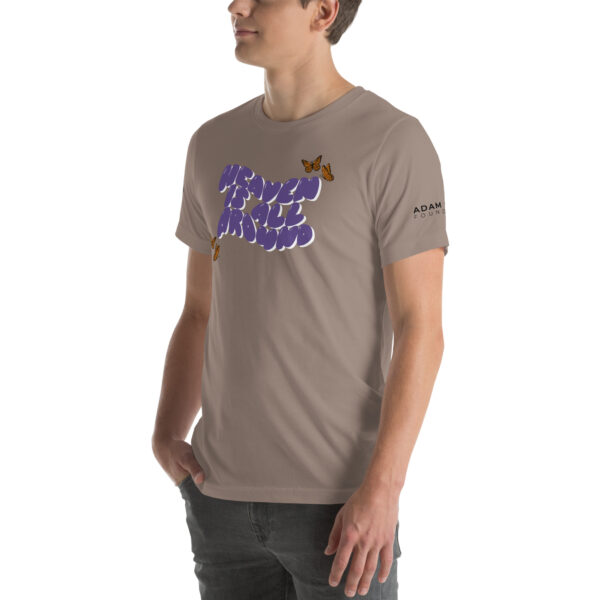 "Heaven is All Around" Unisex t-shirt - Pebble Brown