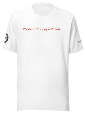 "Made in the Image of God" Unisex t-shirt - white
