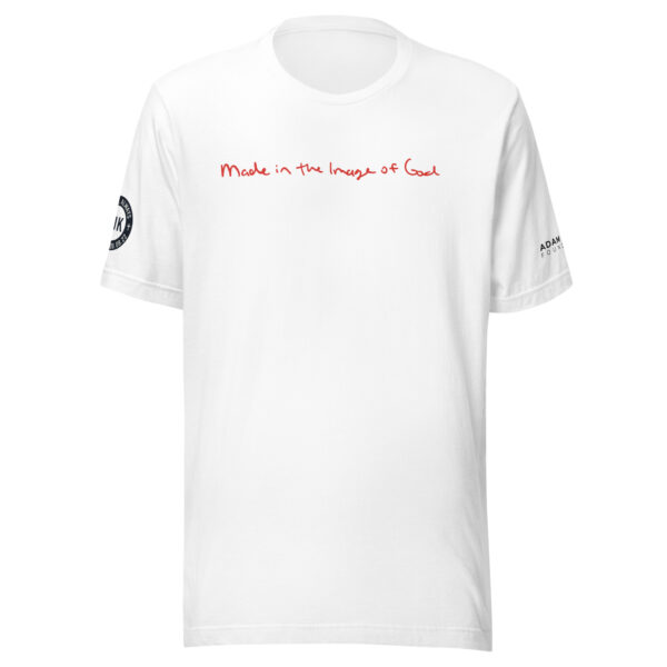 "Made in the Image of God" Unisex t-shirt - white