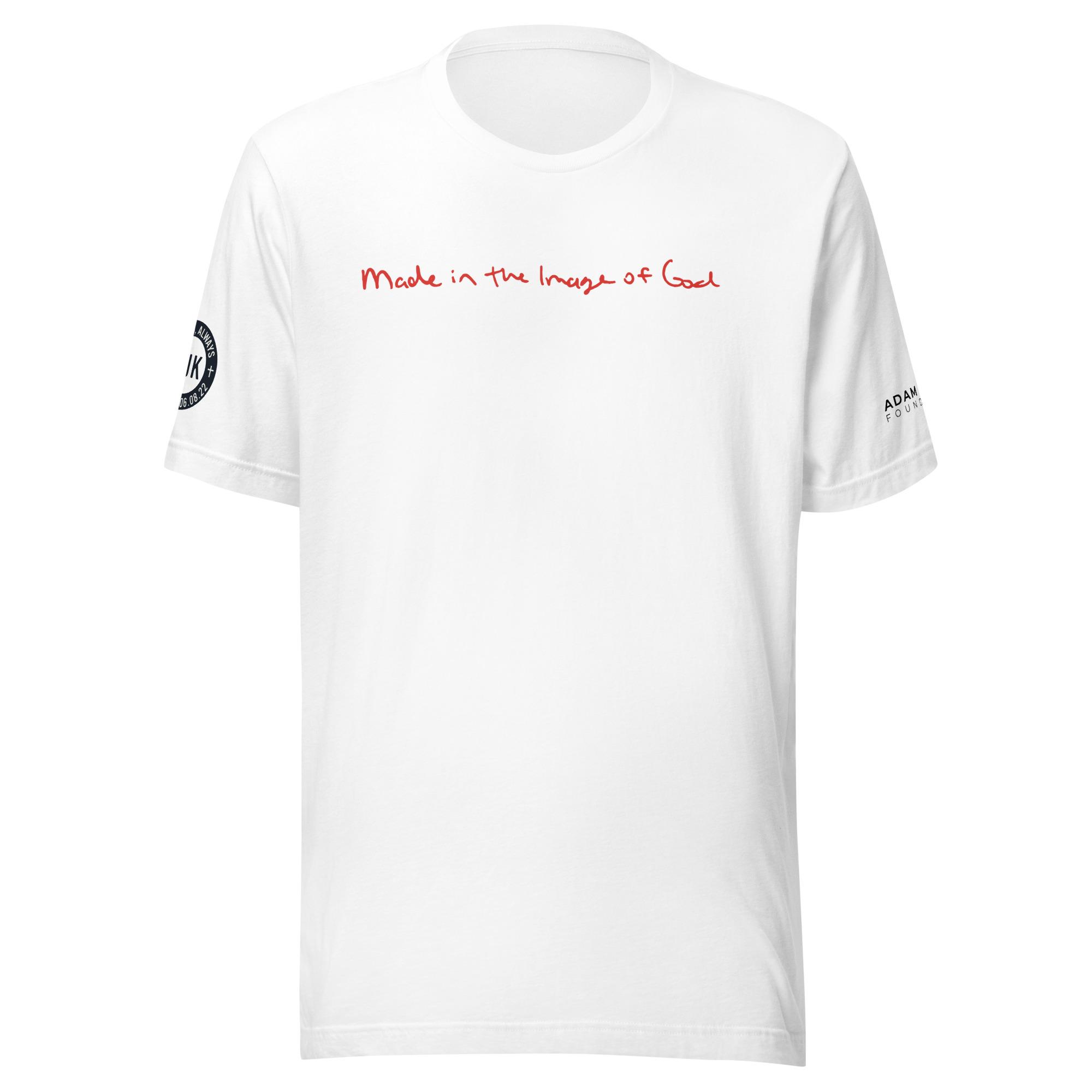 "Made in the Image of God" Unisex t-shirt - white